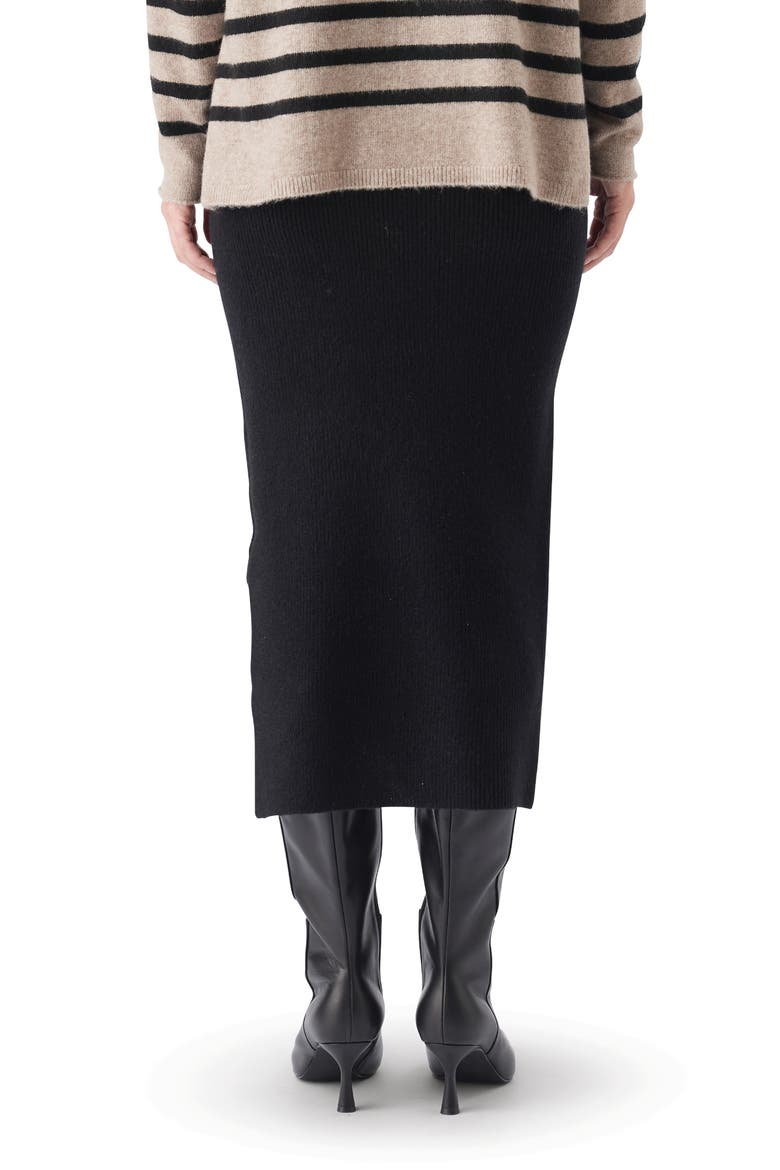 Dani Knit Skirt, Alternate, color, Black