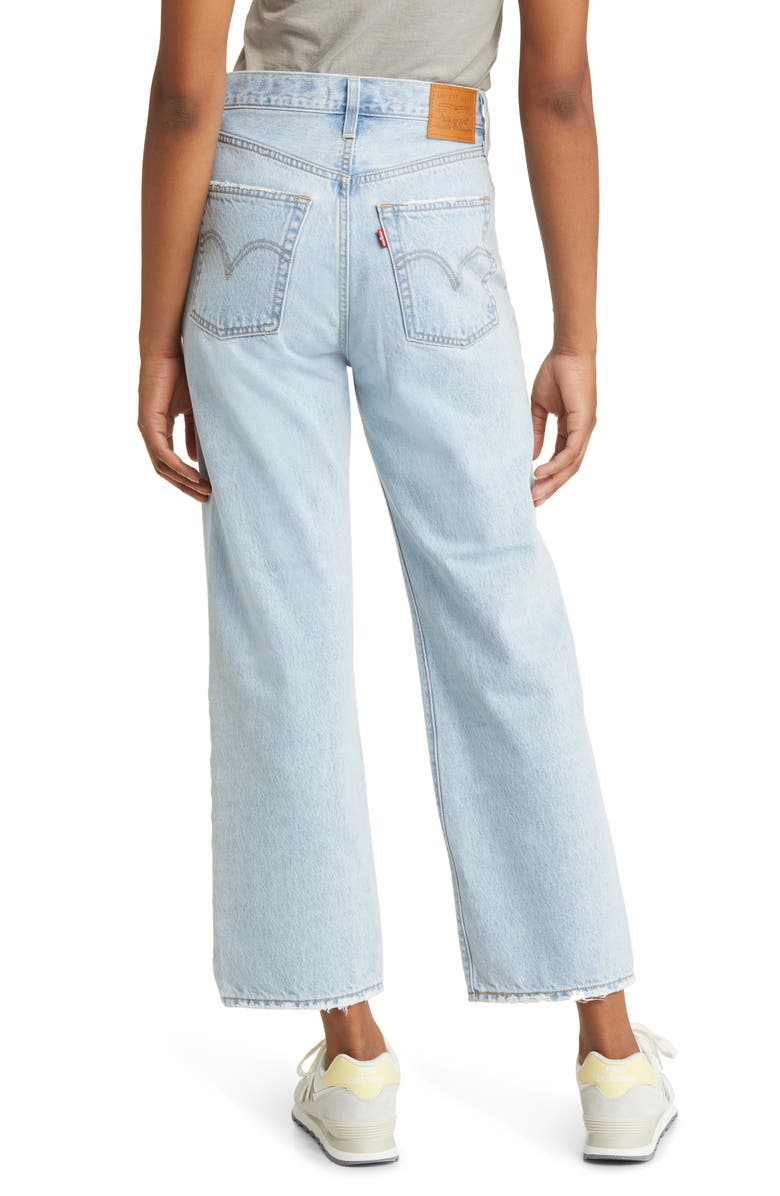 Levi's<sup>®</sup> Ribcage High Waist Ankle Straight Leg Jeans, Alternate, color, 