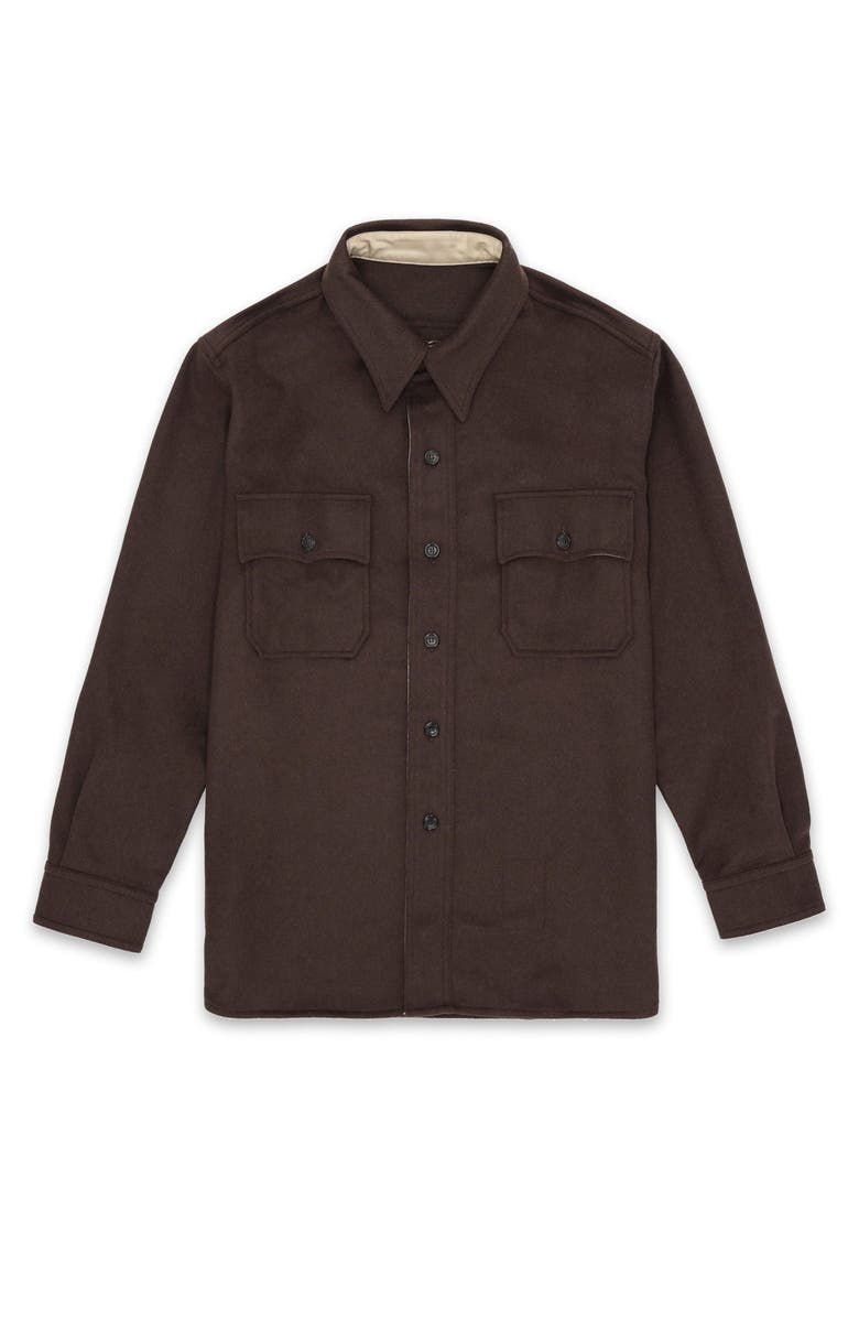 Fortela CPO 2.0 Overshirt in Fine Wool, Main, color, Brown