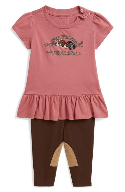 Kids' Peplum Top & Pants Set