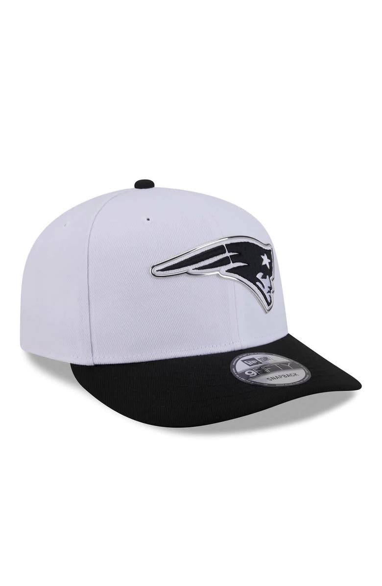New Era Men's New Era White/Black New England Patriots 2026 NFL Draft Pre-Curved 9FIFTY Snapback Hat, Alternate, color, White