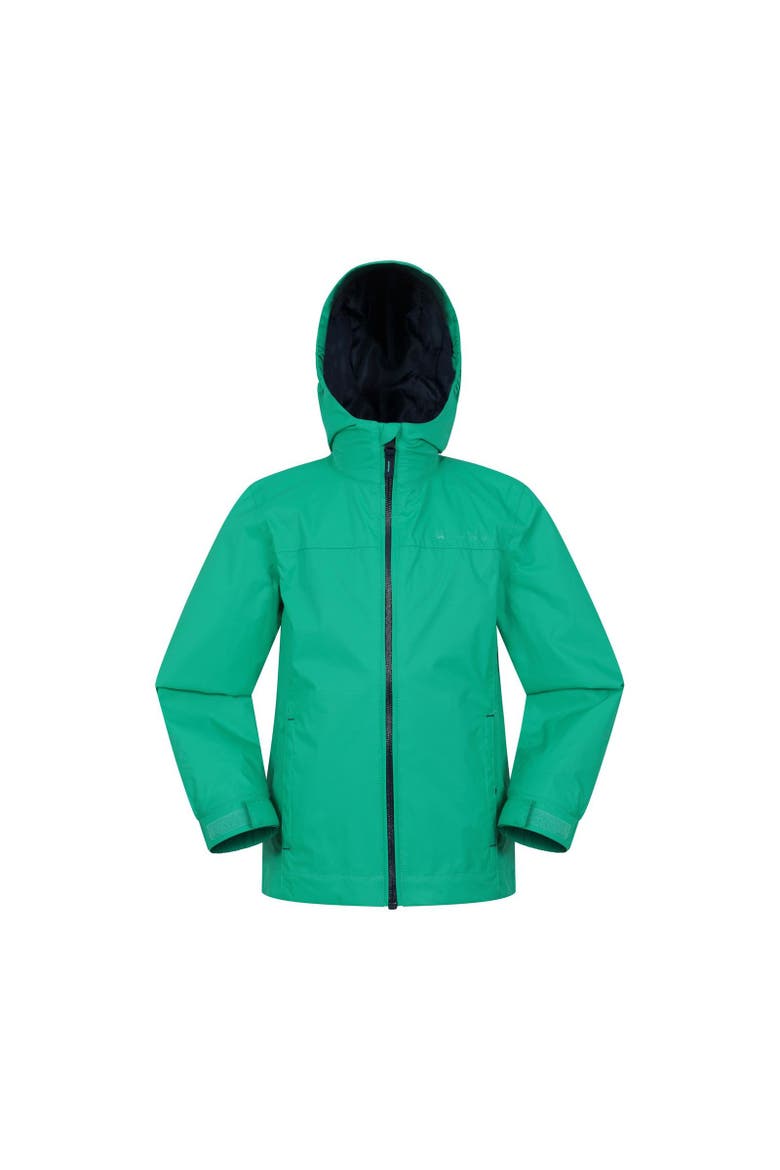 Childrens/Kids Torrent Waterproof Jacket, Main, color, Green