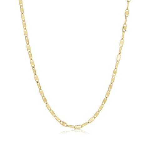 Gold Mirror Chain Necklace