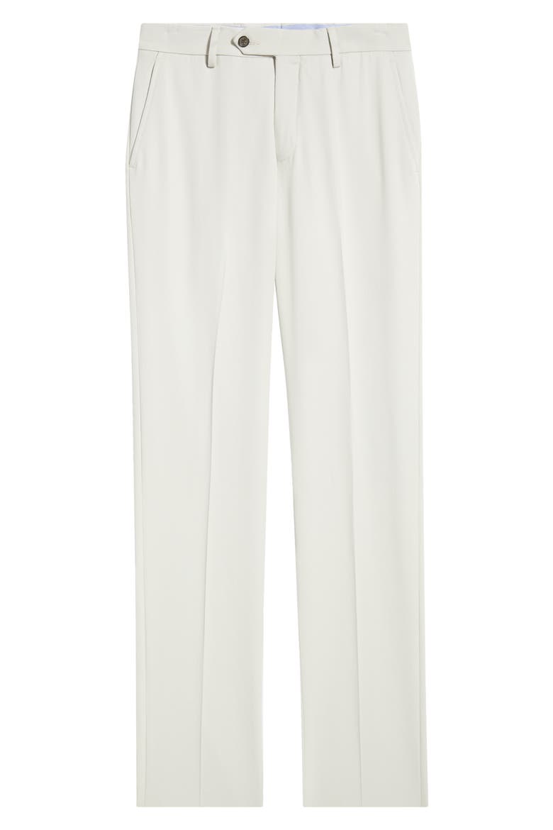Flat Front Worsted Wool Gabardine Pants, Alternate, color, STONE