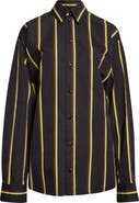Proenza Schouler Alia Stripe Cotton & Silk Button-Up Shirt