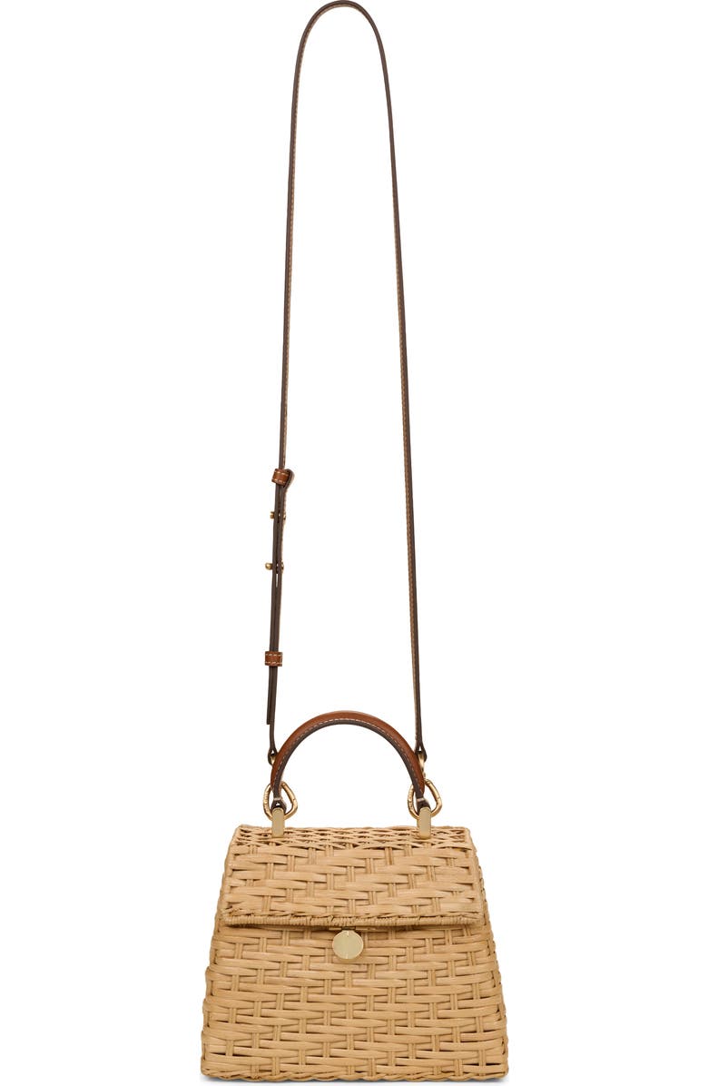 Cult Gaia Sybil Woven Rattan Top Handle Bag, Alternate, color,