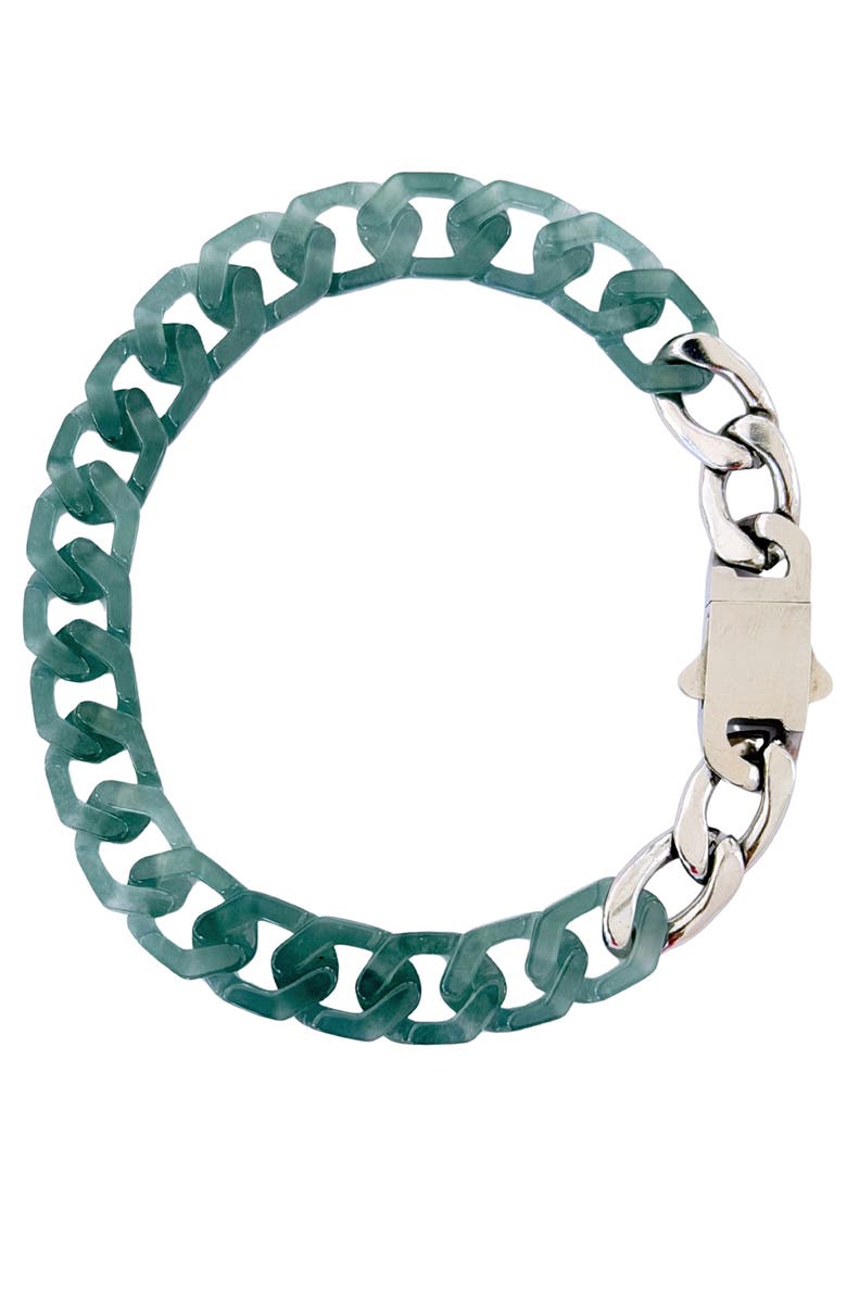 seree Men's Collection Cuban Link Jade Bracelet, Main, color, Blue