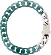 seree Men's Collection Cuban Link Jade Bracelet