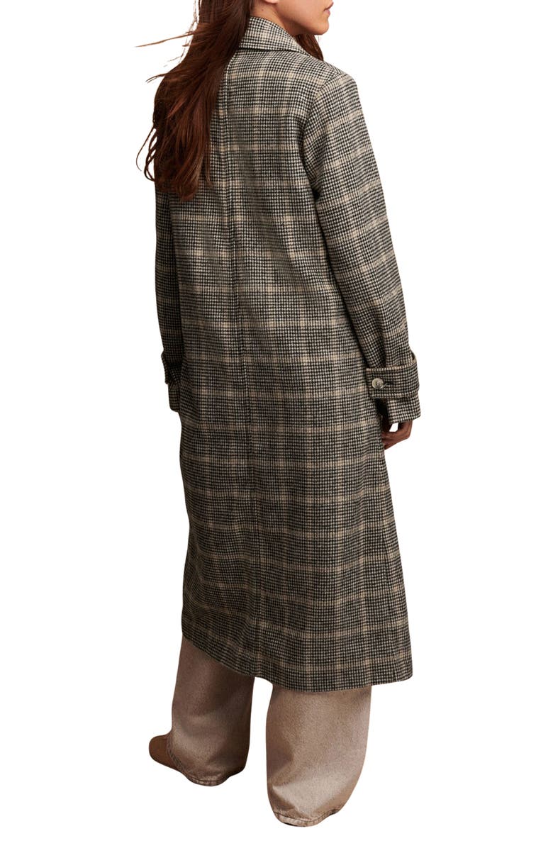 NEXT Windowpane Plaid Coat, Alternate, color, Neutral