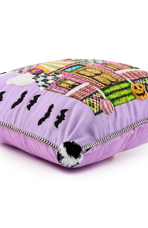 Mackenzie-childs Mackenzie Childs Trick Or Treat House Throw Pillow In Multi