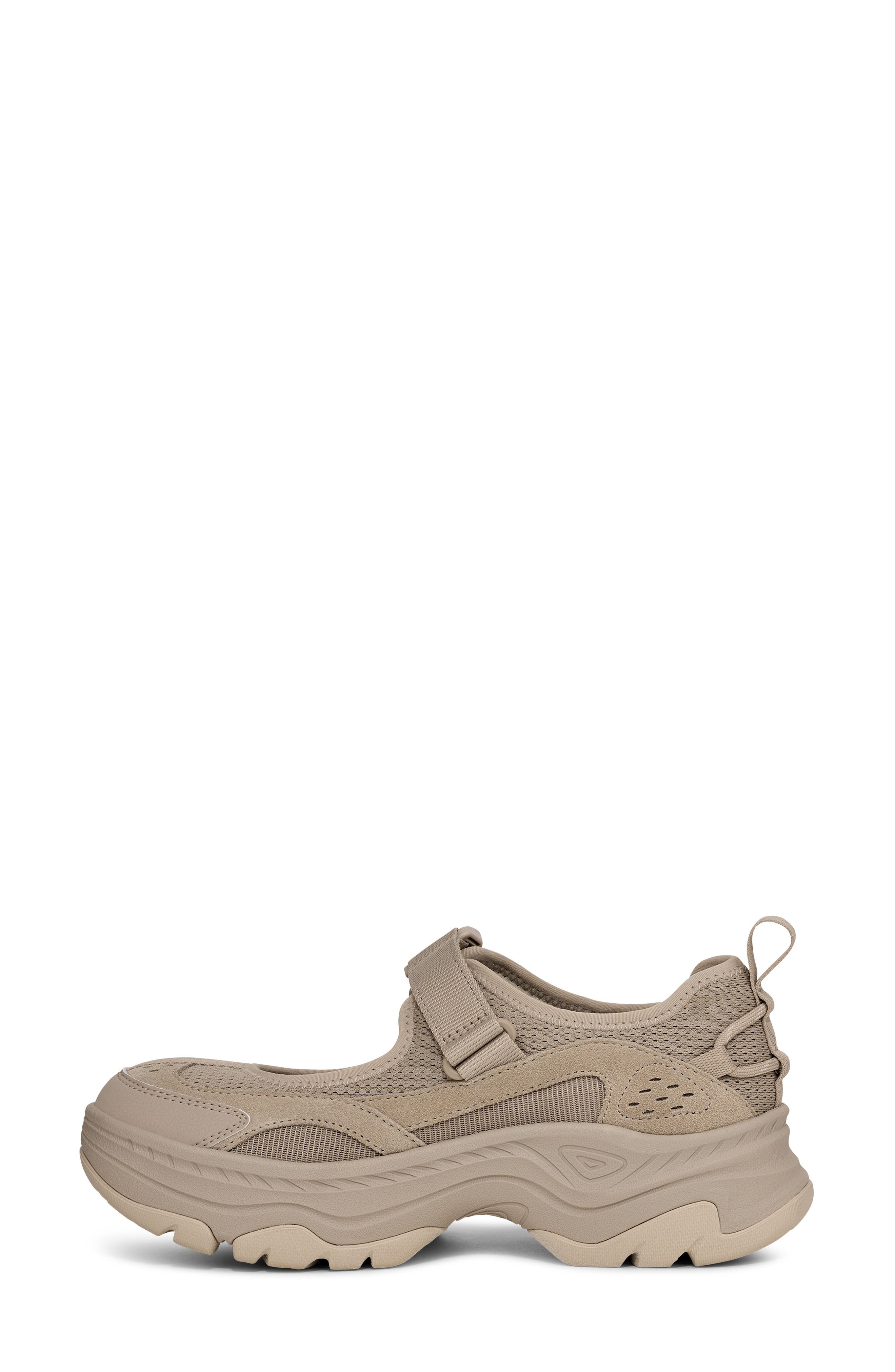 Ampsole Gaila Mixed Media Mary Jane, Alternate, color, HUMMUS
