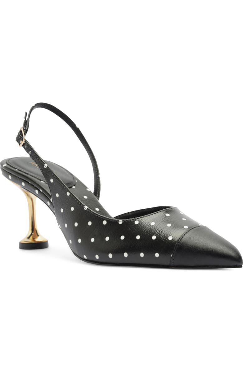 Arezzo Meryl Pointed Toe Slingback Pump, Main, color, Black