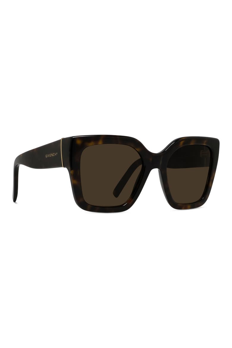 Bold 53mm Square Sunglasses, Alternate, color, DARK HAVANA / BROWN