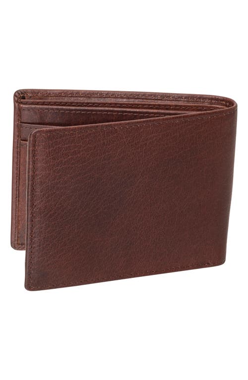Mancini Rfid Bifold Wallet In Brown