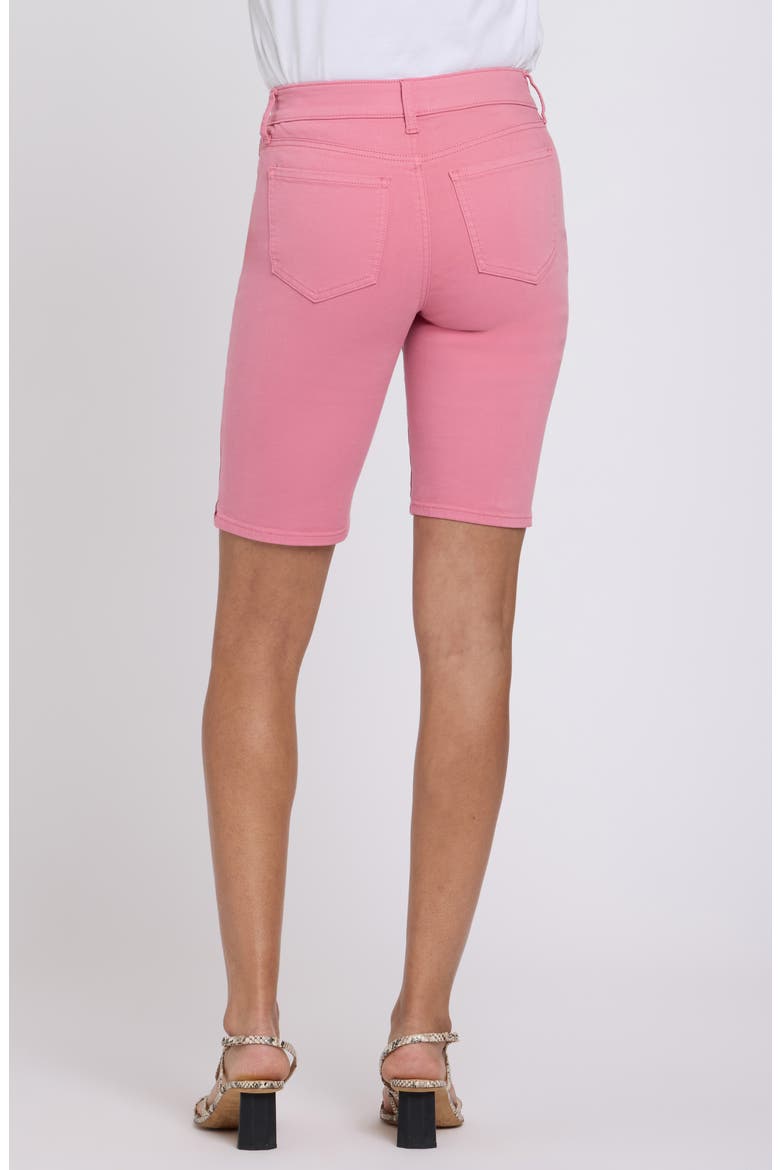 Briella Stripe Denim Bermuda Shorts, Alternate, color, DESERT ROSE