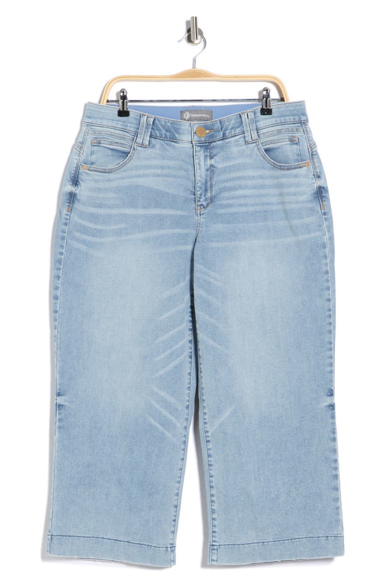 Wide Leg Crop Jeans, Alternate, color, LIGHT BLUE
