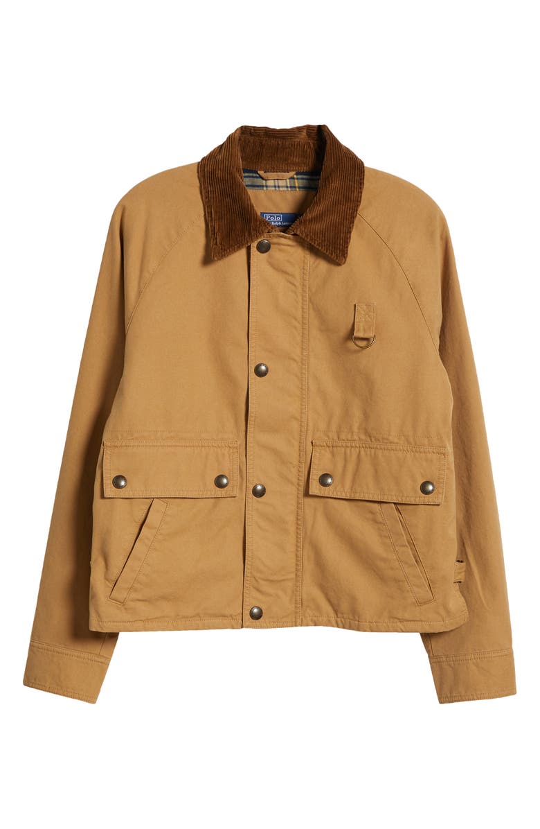 Polo Ralph Lauren Corduroy Collar Cropped Utility Jacket, Alternate, color,