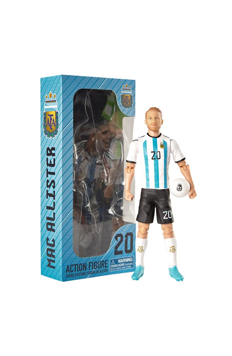 Banbo Toys SOCKERS Argentina AFA Mac Allister 8" Collectible Soccer Action Figure, Main, color, Blue