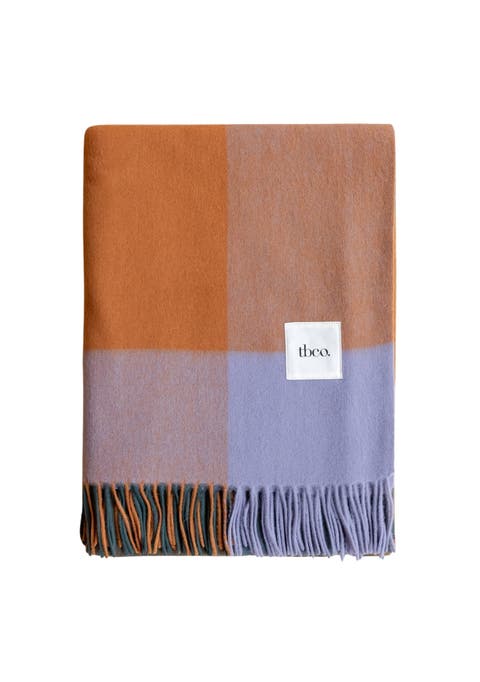 Lambswool Check Throw Blanket