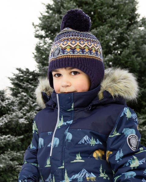 Lined Peruvian Knit Hat with Pompom (Toddler, Little Kid & Big Kid)
