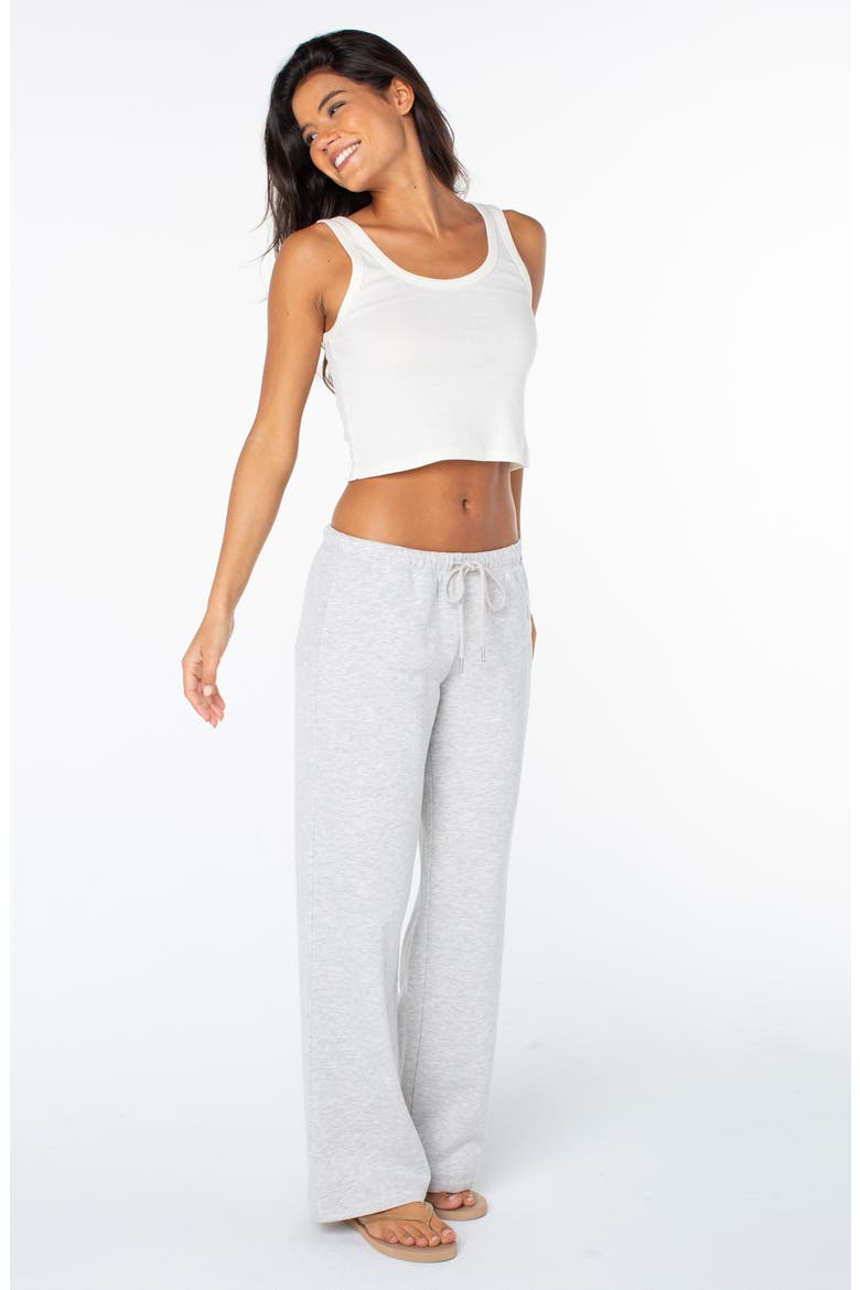 Ariel Wide Leg Pants, Alternate, color, HTHR GREY