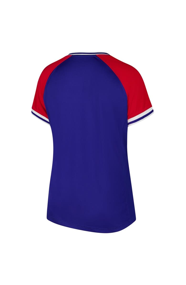 PROFILE Women's Profile Royal Chicago Cubs Plus Size Crossover V-Neck T-Shirt, Alternate, color, 