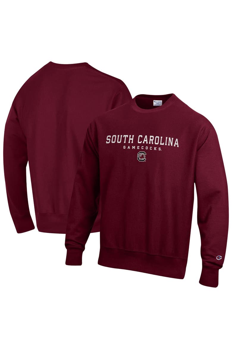 Men's Champion  Garnet South Carolina Gamecocks Relentless Reverse Weave Sweatshirt, Main, color, Garnet