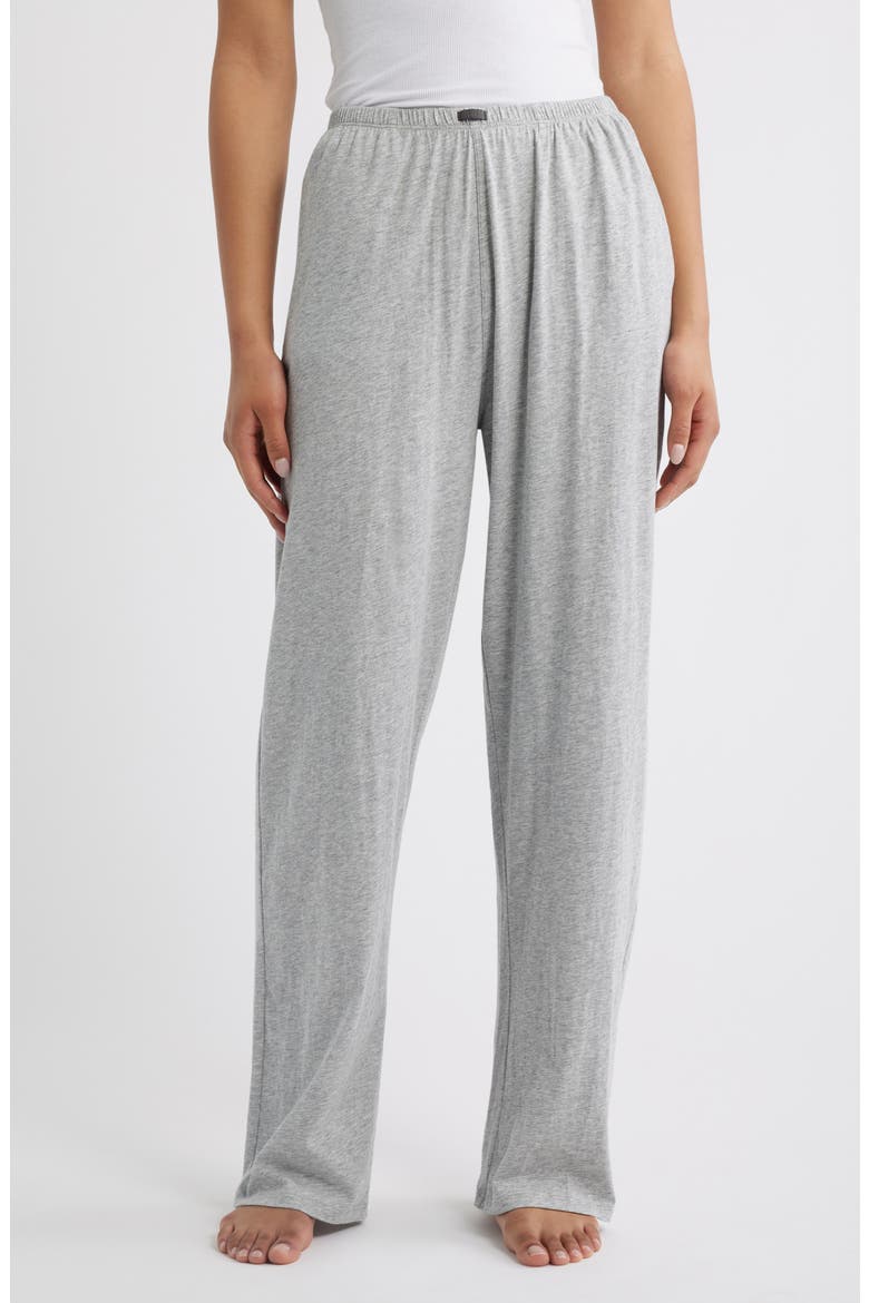 Organic Pima Cotton Pajama Pants, Main, color, STORM GREY HEATHER