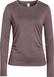 Zella Restore Soft Lite Ruched Long Sleeve T-Shirt