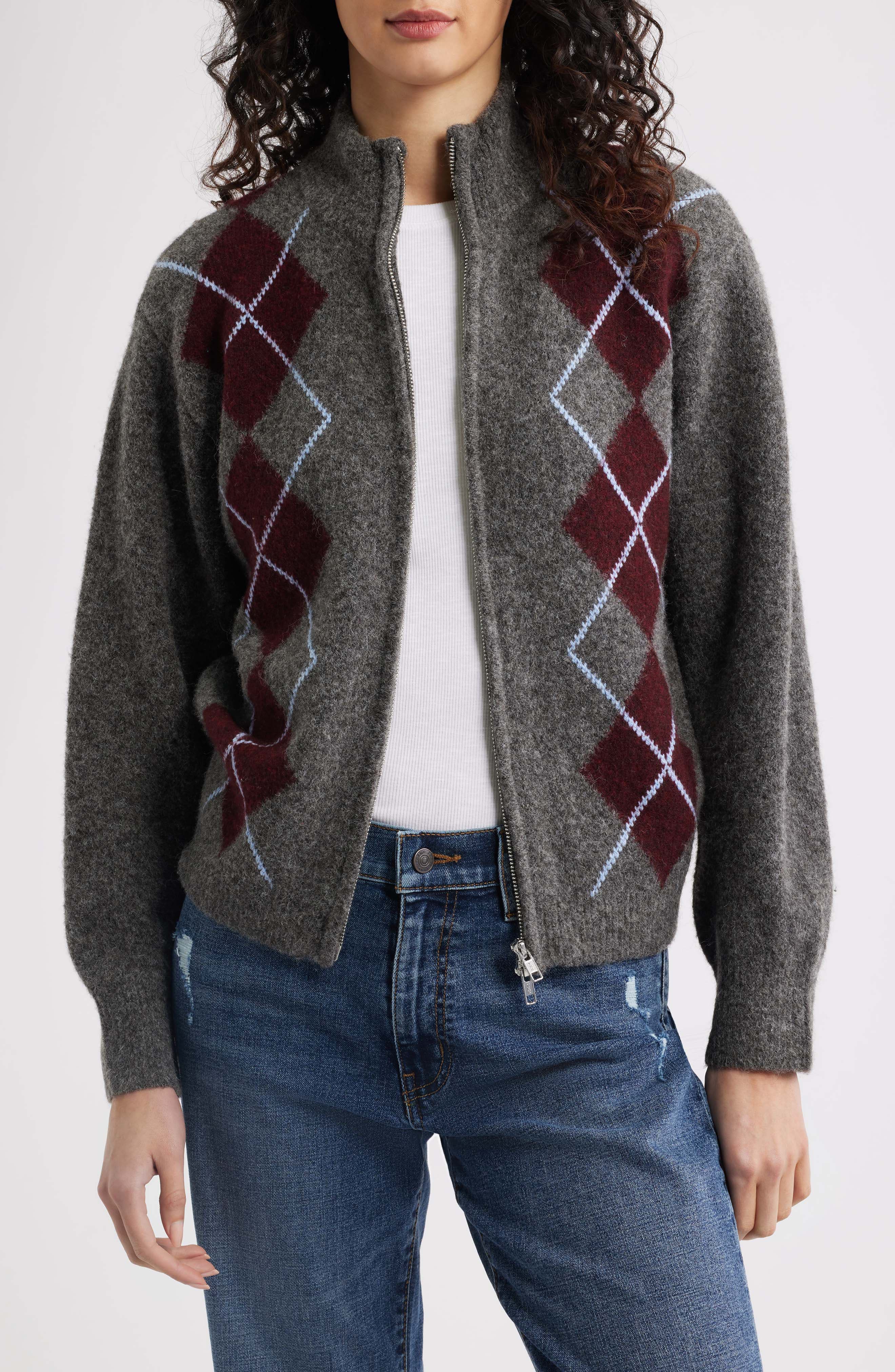 selected GREY ARGYLE