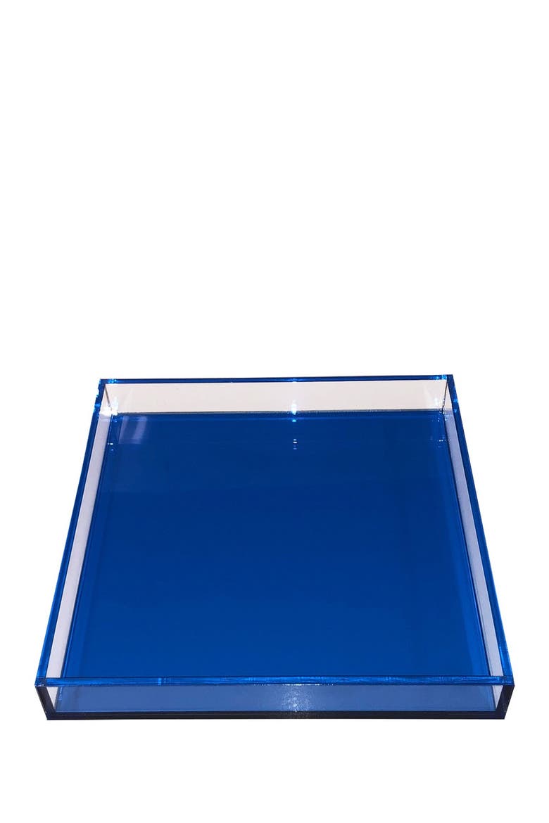 Neon Blue Square Tray, Main, color, NEON BLUE
