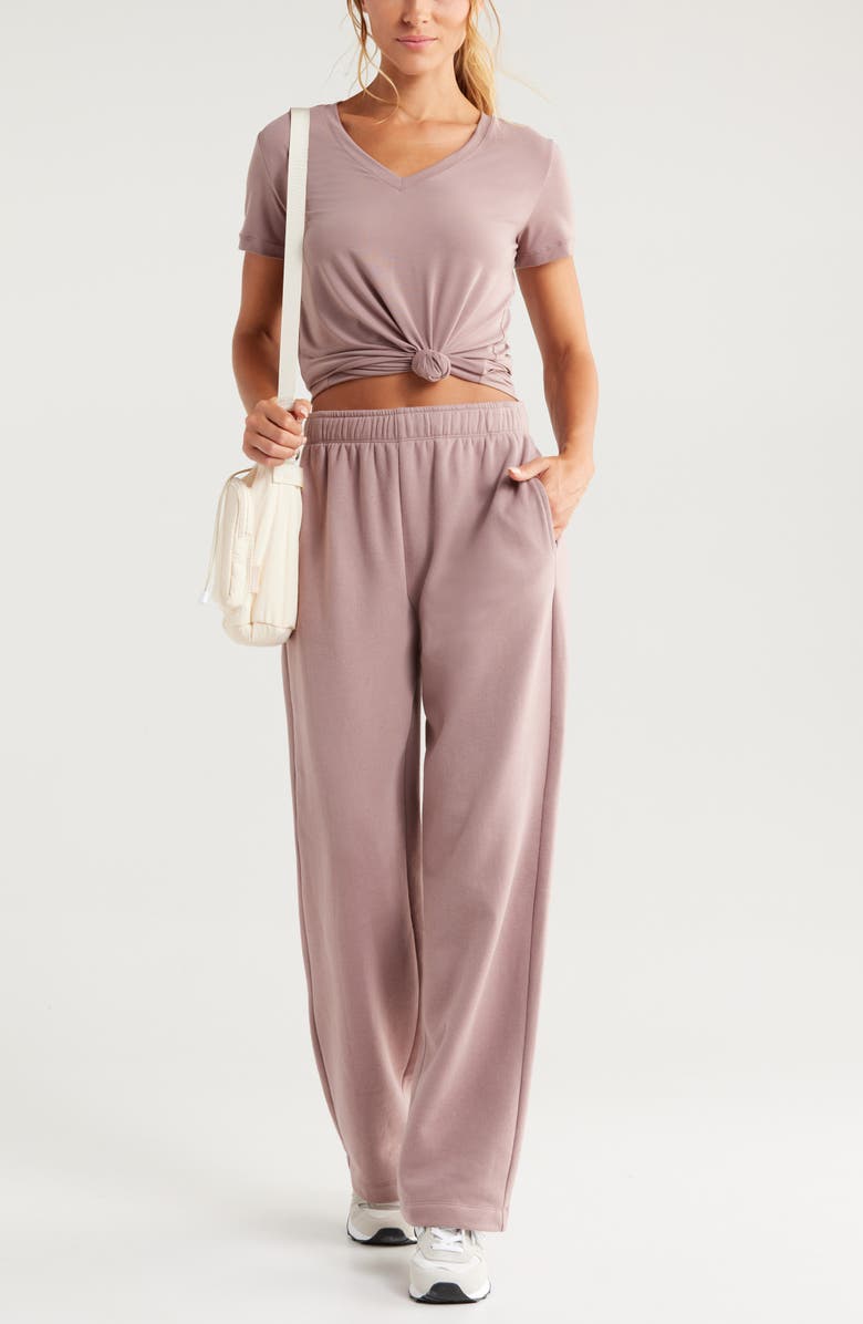 Zella Breathe Active T-Shirt, Alternate, color, Purple Moon