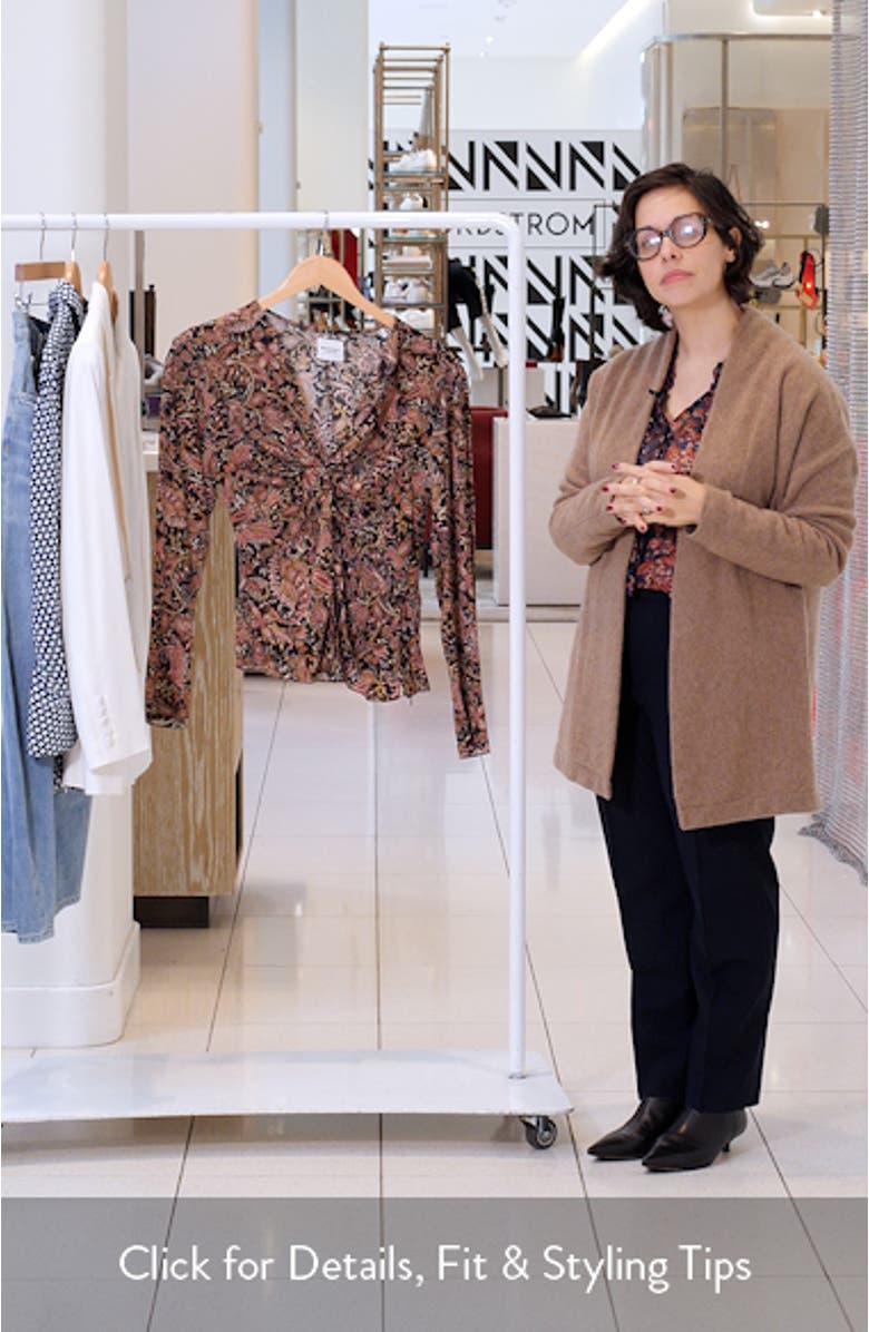 Zekia Paisley Print Twist Front Top, sales video thumbnail