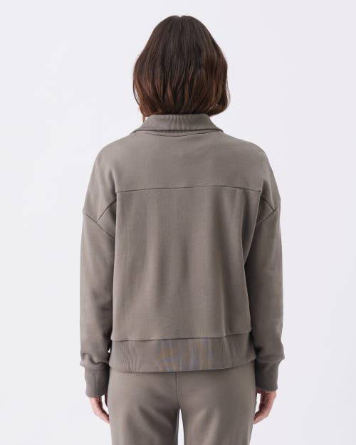 Ripe Maternity Comfortable Terry Nursing Sweatshirt For Moms In Brown