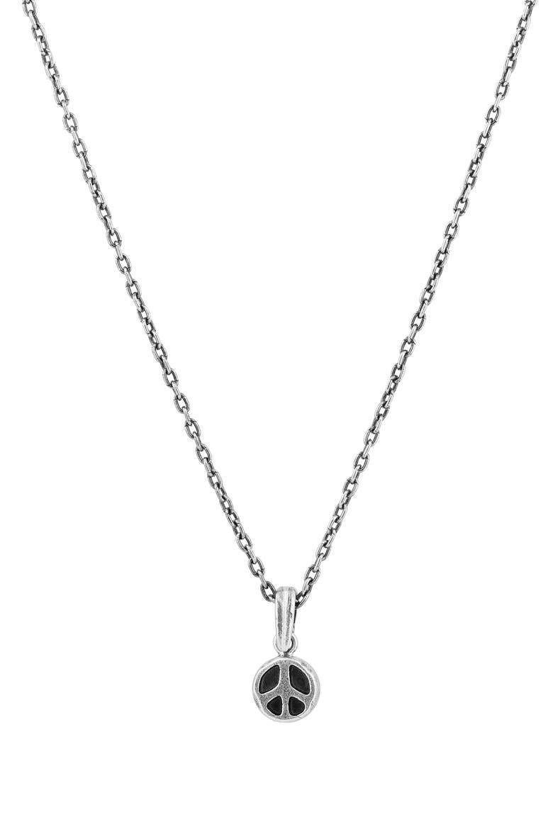 Men's Artisan Pendant Necklace, Main, color, SILVER