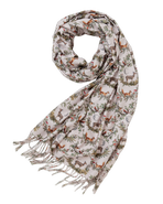 Fable England A Night's Tale Woodland Crystal Grey Heavy Weight Scarf