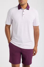 G/FORE Herringbone Stripe Performance Polo