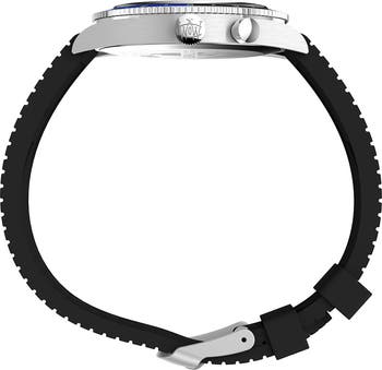 Waterbury Traditional GMT Rubber Strap Watch, 39mm