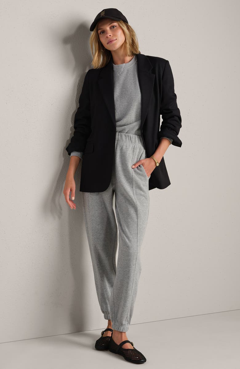 Rhone Signature Rib Joggers, Alternate, color, Heather Gray