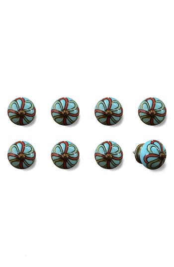 Kinetic 8-pack Knobs In Teal