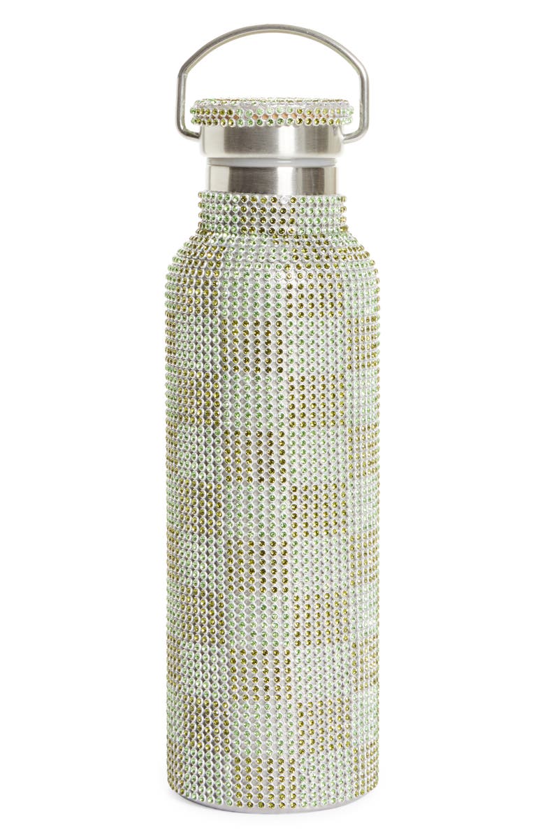 Collina Strada Check Crystal Embellished Water Bottle, Main, color, 