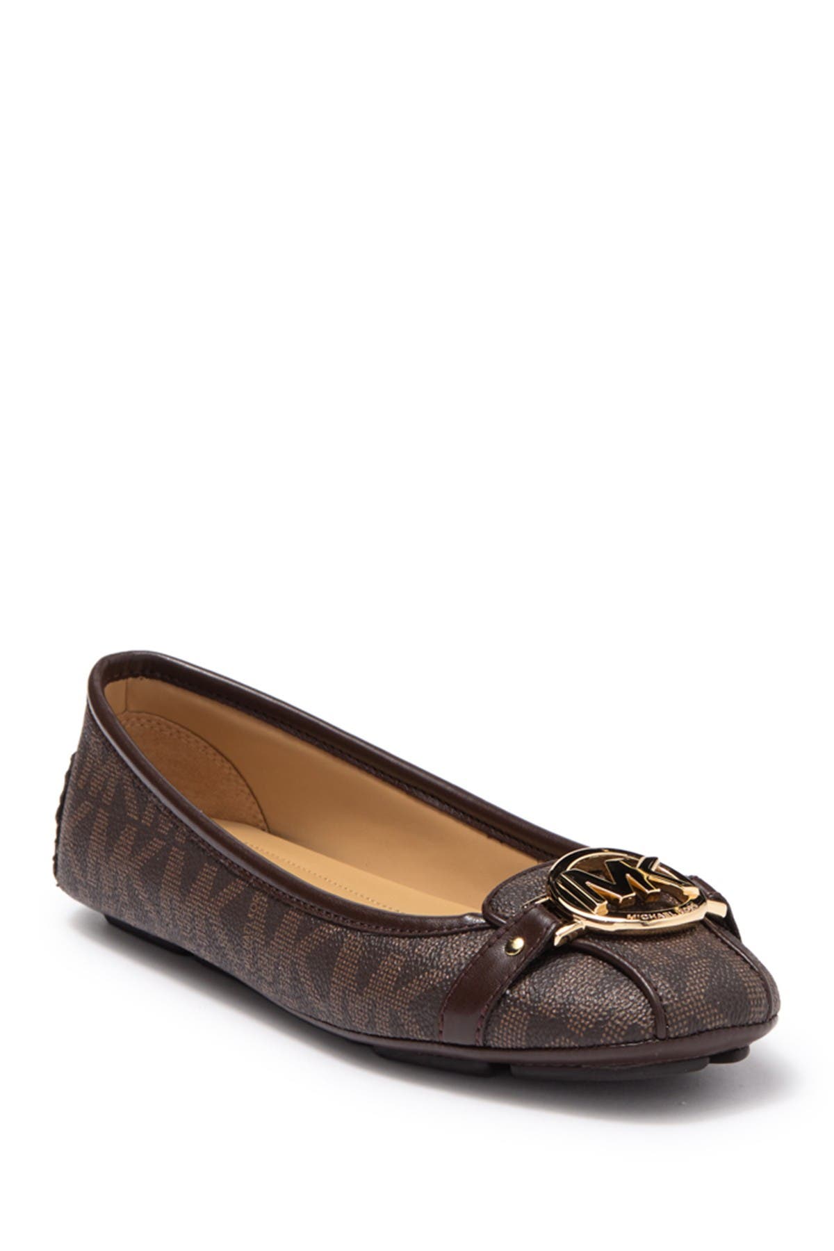 MICHAEL Michael Kors MK Embossed Fulton Moc Flat, Alternate, color, 