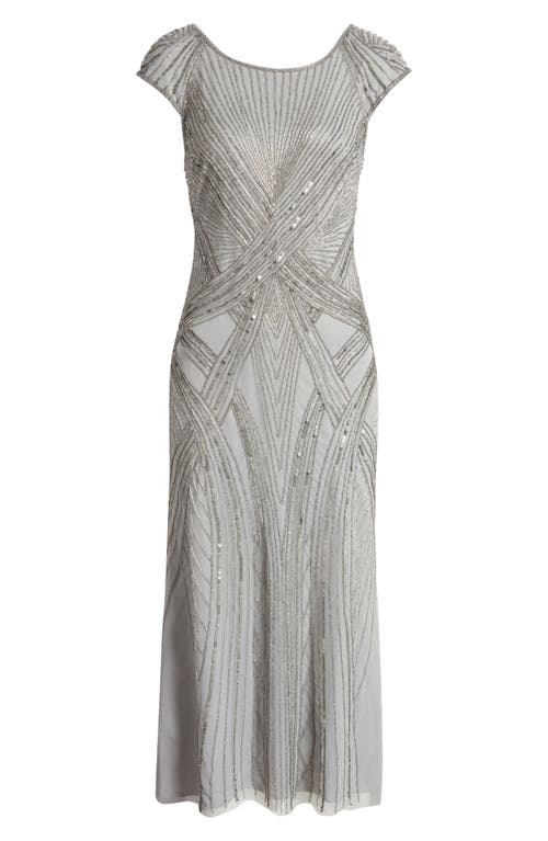 Pisarro Nights Embellished Cap Sleeve Gown