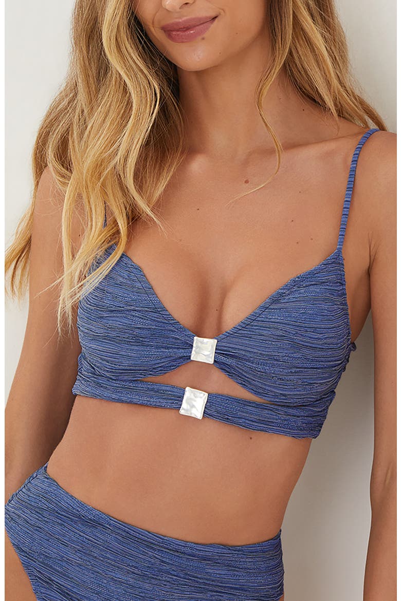Spencer Selena Bikini Top, Main, color, BLUE