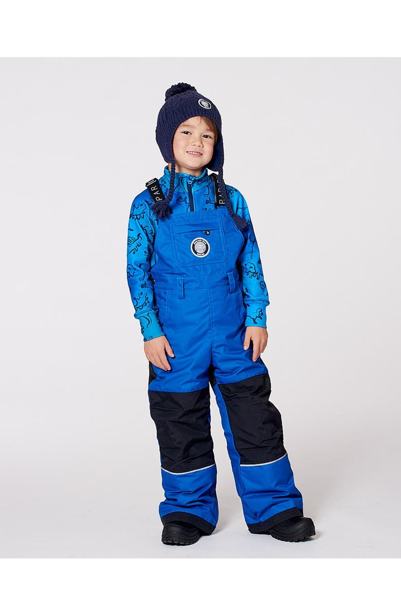 Deux par Deux Solid Play Overall Snow Bib, Main, color, Blue