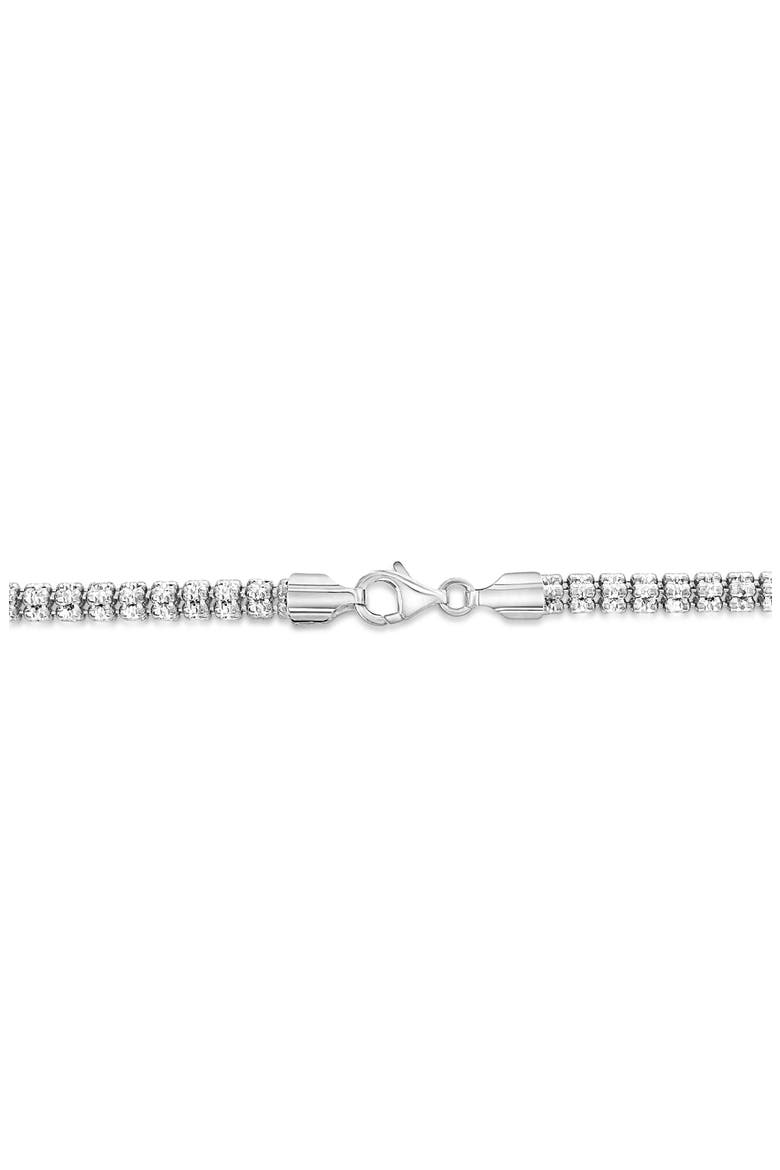 D-C Ice Barrel Chain Bracelet, Alternate, color, SILVER
