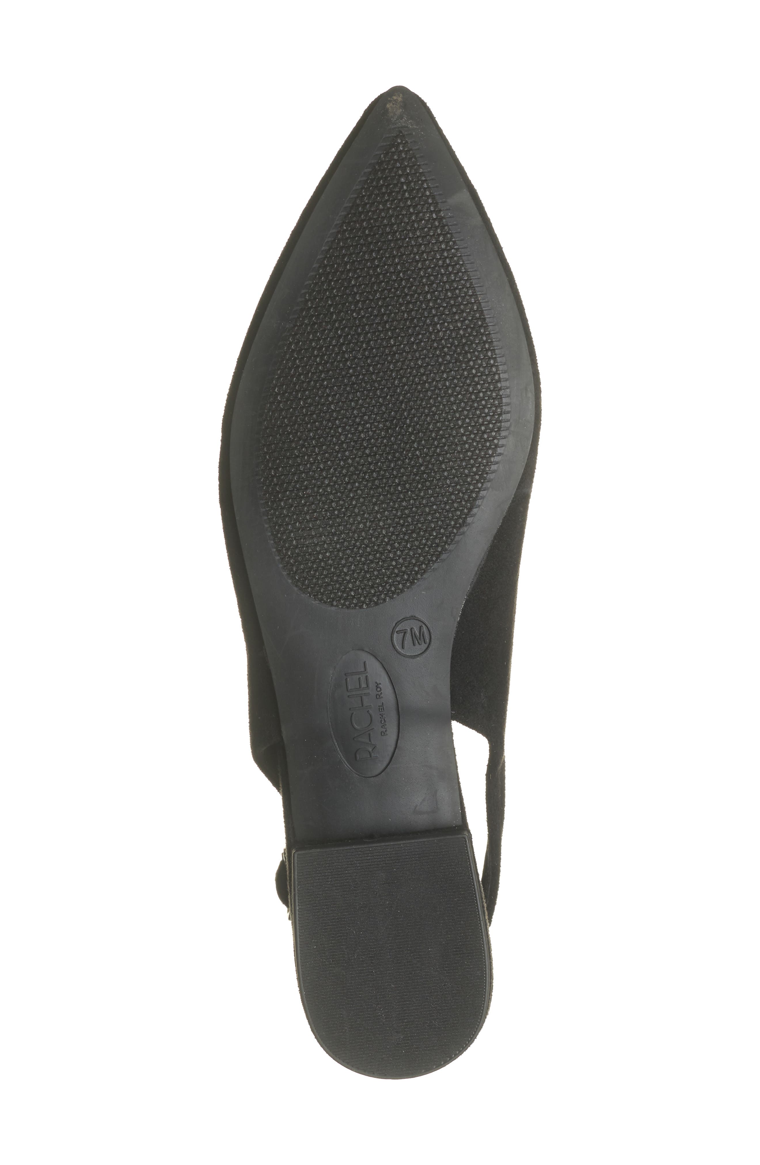 RACHEL Rachel Roy Elizabeth Crystal Buckle Slingback Flat, Alternate, color, 