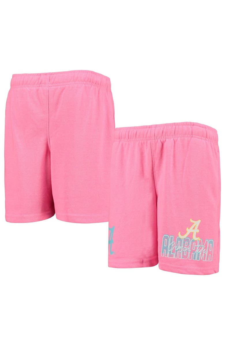 Outerstuff Youth Pink Alabama Crimson Tide Super Fresh Neon Daze Shorts, Main, color, 