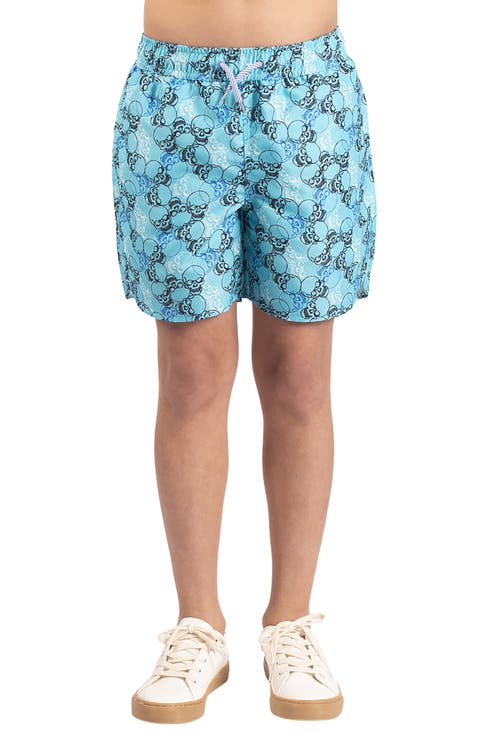 Kids' Skull Print Swim Trunks (Big Kid)