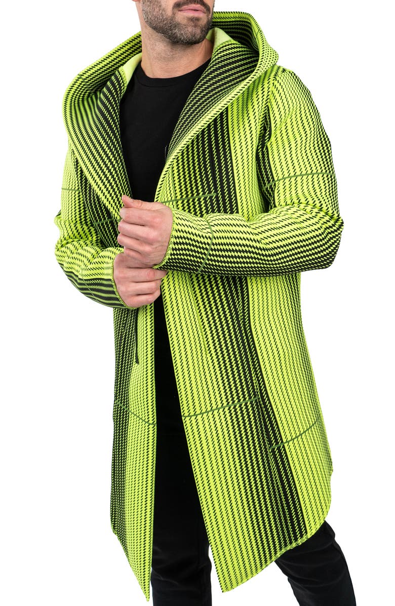 Maceoo Hooded Longline Jacket, Alternate, color, Green